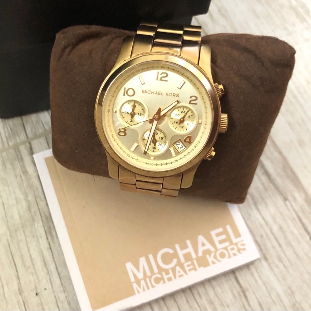 MK Classic Gold Watch